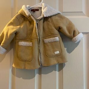 7 for all mankind infant jacket. Faux suede lined in fleece. Size 2t